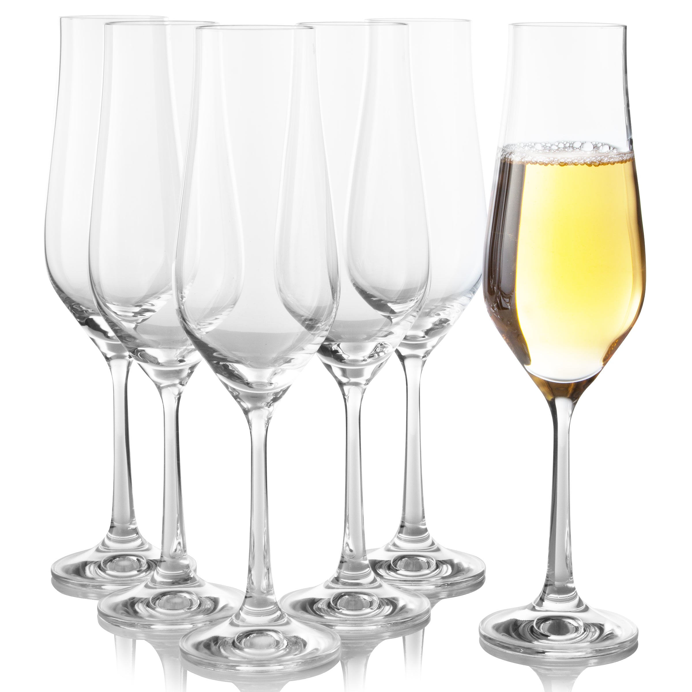 Tulipa Champagne Flutes Set of 6 (5.7 oz)