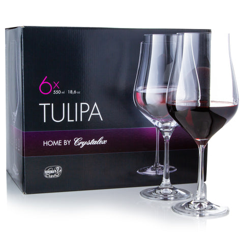 Tulipa Wine Glasses Set of 6 (18.6 oz)
