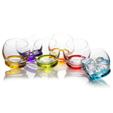 Crazy colored Tumblers Set of 6 Glass (13.18 oz)