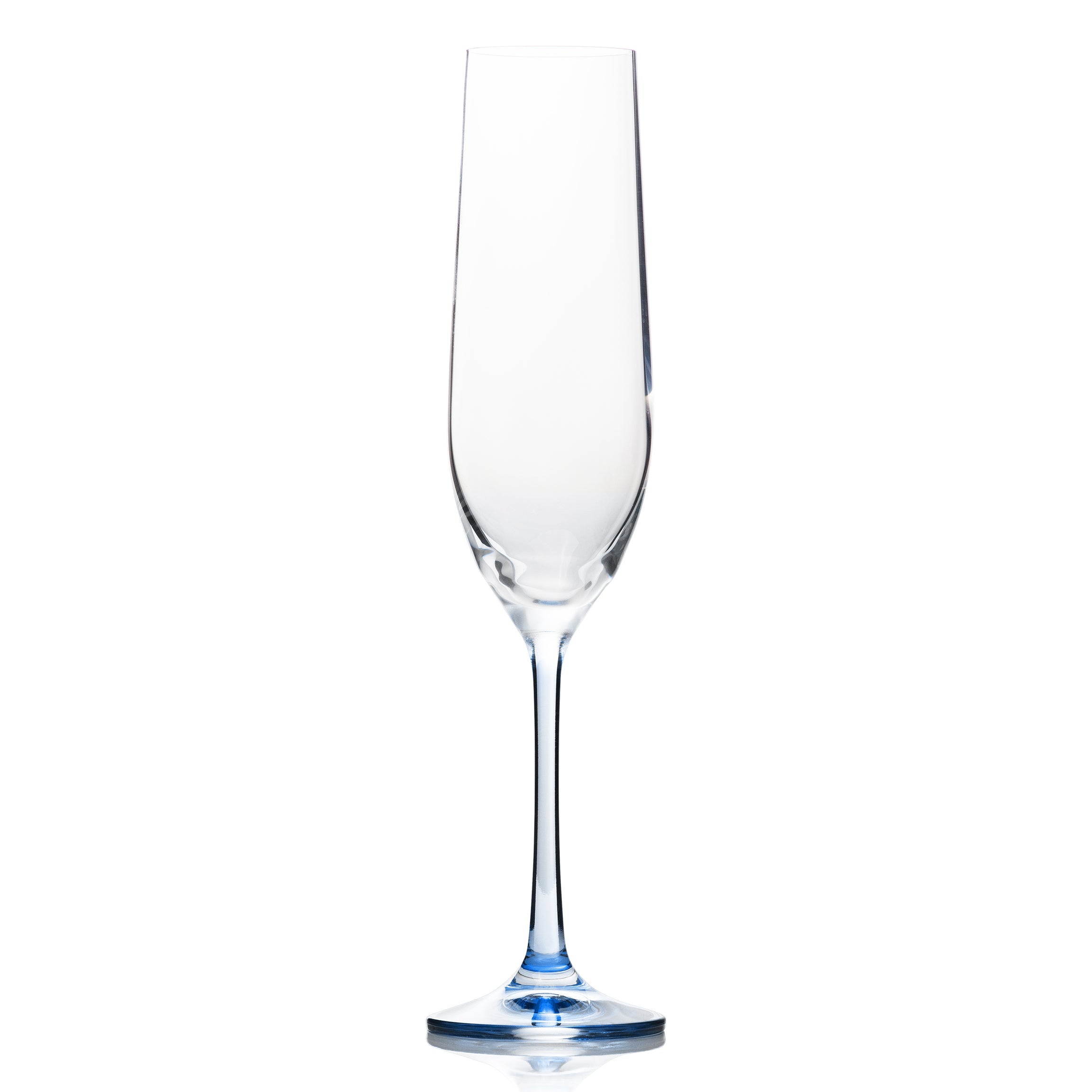 Rainbow Champagne Flutes Set of 6 (6.4 oz)