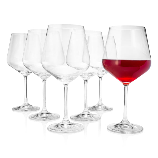 Sandra Large Red Wine Glasses Set of 6 (18.5 oz)