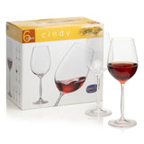 Cindy round red wine glasses set of 6 (15.2oz)
