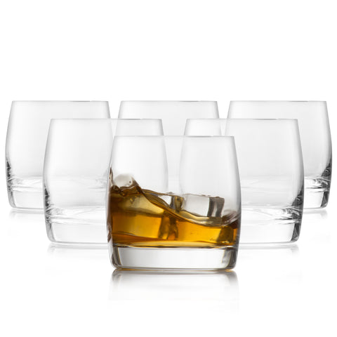 Ideal Old Fashion Whiskey Glasses Set of 6 (7.7 oz)