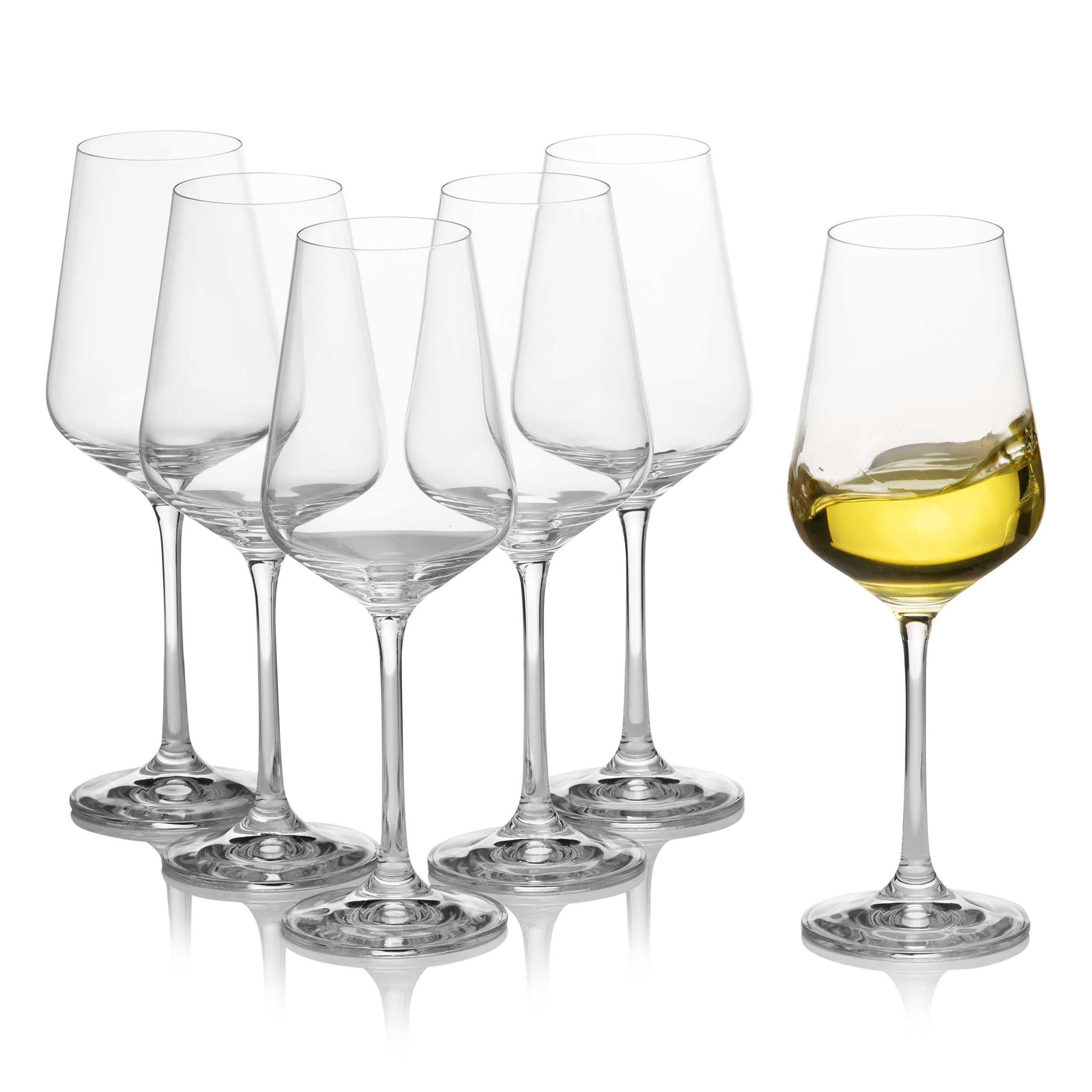 Sandra White Wine Glasses Set of 6 (8.4 oz)