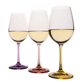 Rainbow colored Wine glasses Set of 6 (11.8 oz)