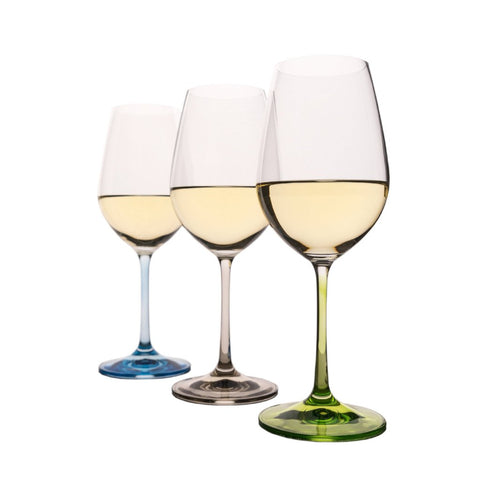 Rainbow colored Wine glasses Set of 6 (11.8 oz)