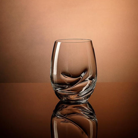 Veenu Crystal Nemours Stemless Red Wine tumblers set of 2 (16.9 Oz)